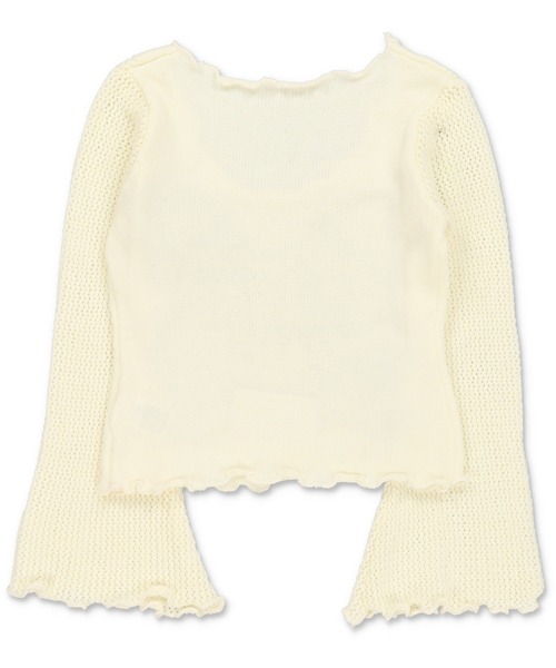 SPINNS（スピンズ）の「バタフライ貼り付けデザインボートネックニット（ニット/セーター・レディース・ブラック/カーキ/アイボリー・ONESIZE）」の9枚目の写真