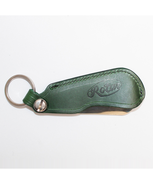 ROTAR(ローター)の「Buttero Leather Shoe horn / シューホーン / ブッテーロレザー(キーホルダー)」|グリーン