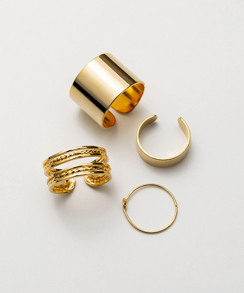 ciite'(シーテ)の「リング 4セット / four ring set(リング・レディース・シルバー/ゴールド・FREE)」の1枚目の写真