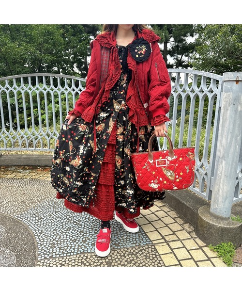 BABY PINK HOUSE  綿ローンオーバーブラウス PINKHOUSE フリルいっぱいローンオーバーブラウス | ピンク
