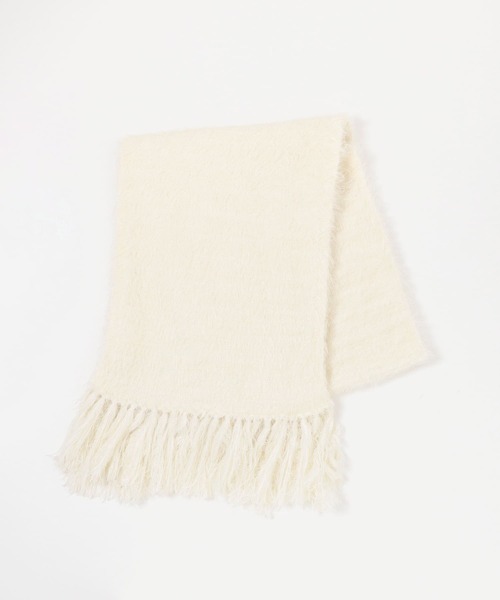 SENSE OF PLACE by URBAN RESEARCH（センスオブプレイスバイアーバンリサーチ）の「シャギーストール（ストール/ショール・レディース・アイボリー/ブラック/パープル・ONE）」の13枚目の写真