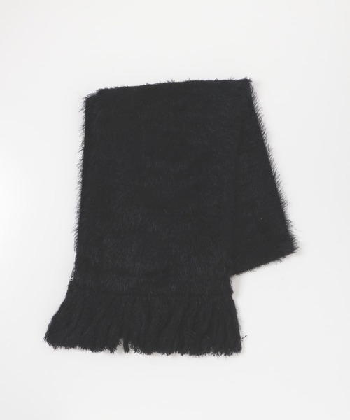 SENSE OF PLACE by URBAN RESEARCH（センスオブプレイスバイアーバンリサーチ）の「シャギーストール（ストール/ショール・レディース・アイボリー/ブラック/パープル・ONE）」の14枚目の写真