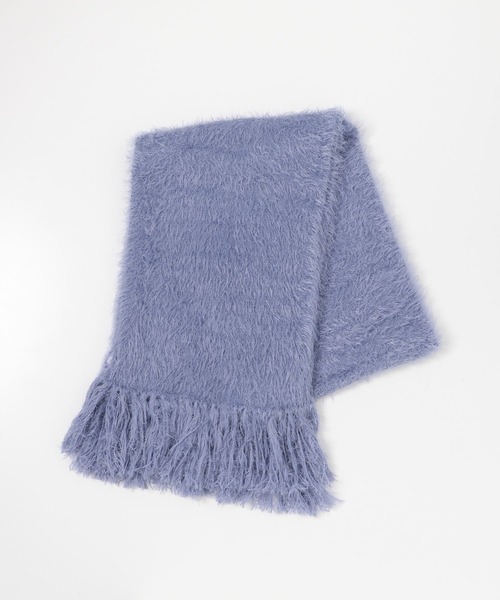 SENSE OF PLACE by URBAN RESEARCH（センスオブプレイスバイアーバンリサーチ）の「シャギーストール（ストール/ショール・レディース・アイボリー/ブラック/パープル・ONE）」の15枚目の写真