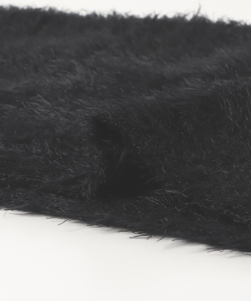 SENSE OF PLACE by URBAN RESEARCH（センスオブプレイスバイアーバンリサーチ）の「シャギーストール（ストール/ショール・レディース・アイボリー/ブラック/パープル・ONE）」の18枚目の写真