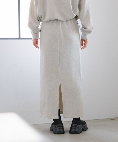 LAKOLE（ラコレ）の「ニットソーラメナロースカート / 152964（スカート・レディース・杢グレー/オートミール/ブラック/ブラウン・FREE）」の10枚目の写真