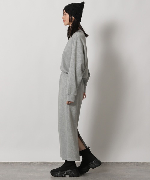 LAKOLE（ラコレ）の「ニットソーラメナロースカート / 152964（スカート・レディース・杢グレー/オートミール/ブラック/ブラウン・FREE）」の15枚目の写真