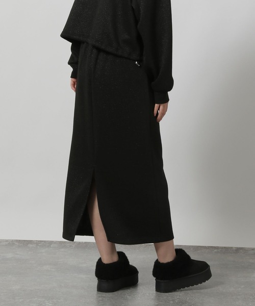LAKOLE（ラコレ）の「ニットソーラメナロースカート / 152964（スカート・レディース・杢グレー/オートミール/ブラック/ブラウン・FREE）」の13枚目の写真