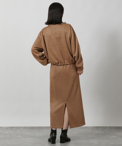 LAKOLE（ラコレ）の「ニットソーラメナロースカート / 152964（スカート・レディース・杢グレー/オートミール/ブラック/ブラウン・FREE）」の19枚目の写真