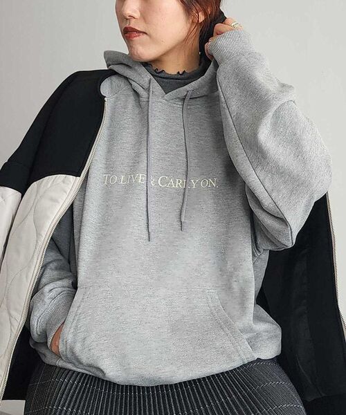 CRAFT STANDARD BOUTIQUE（クラフトスタンダードブティック）の「【ユニセックス】裏毛BIGラグランパーカー（パーカー・レディース・杢グレー/ホワイト系その他/ブルーグリーン・XL/L/M）」の2枚目の写真