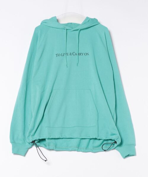 CRAFT STANDARD BOUTIQUE（クラフトスタンダードブティック）の「【ユニセックス】裏毛BIGラグランパーカー（パーカー・レディース・杢グレー/ホワイト系その他/ブルーグリーン・XL/L/M）」の3枚目の写真