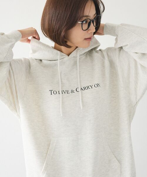 CRAFT STANDARD BOUTIQUE（クラフトスタンダードブティック）の「【ユニセックス】裏毛BIGラグランパーカー（パーカー・レディース・杢グレー/ホワイト系その他/ブルーグリーン・XL/L/M）」の10枚目の写真