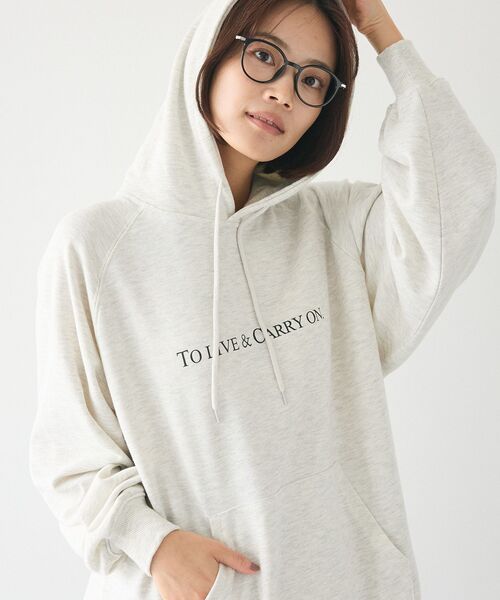 CRAFT STANDARD BOUTIQUE（クラフトスタンダードブティック）の「【ユニセックス】裏毛BIGラグランパーカー（パーカー・レディース・杢グレー/ホワイト系その他/ブルーグリーン・XL/L/M）」の11枚目の写真