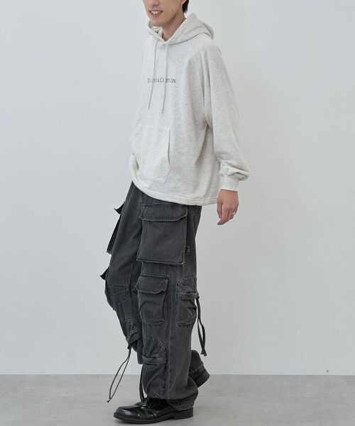 CRAFT STANDARD BOUTIQUE（クラフトスタンダードブティック）の「【ユニセックス】裏毛BIGラグランパーカー（パーカー・レディース・杢グレー/ホワイト系その他/ブルーグリーン・XL/L/M）」の17枚目の写真