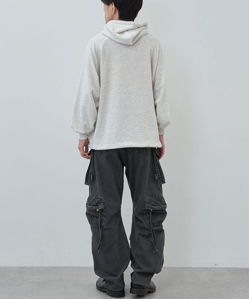 CRAFT STANDARD BOUTIQUE（クラフトスタンダードブティック）の「【ユニセックス】裏毛BIGラグランパーカー（パーカー・レディース・杢グレー/ホワイト系その他/ブルーグリーン・XL/L/M）」の18枚目の写真