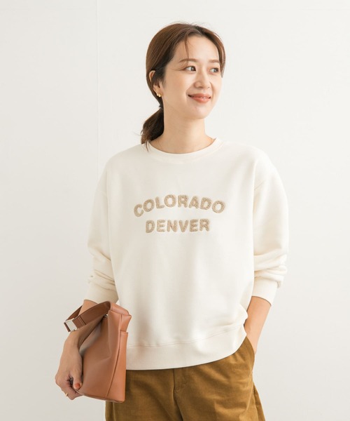 URBAN RESEARCH DOORS（アーバンリサーチドアーズ）の「パイル刺繍ロゴスウェット（スウェット・レディース・アイボリー/グレー系その他・MEDIUM）」の8枚目の写真