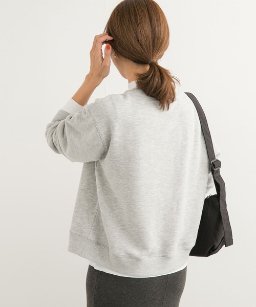URBAN RESEARCH DOORS（アーバンリサーチドアーズ）の「パイル刺繍ロゴスウェット（スウェット・レディース・アイボリー/グレー系その他・MEDIUM）」の14枚目の写真
