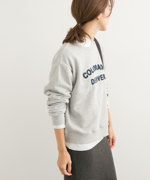 URBAN RESEARCH DOORS（アーバンリサーチドアーズ）の「パイル刺繍ロゴスウェット（スウェット・レディース・アイボリー/グレー系その他・MEDIUM）」の16枚目の写真