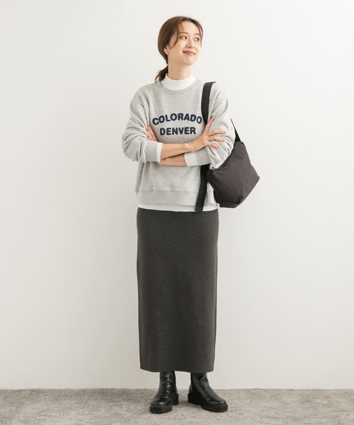 URBAN RESEARCH DOORS（アーバンリサーチドアーズ）の「パイル刺繍ロゴスウェット（スウェット・レディース・アイボリー/グレー系その他・MEDIUM）」の19枚目の写真