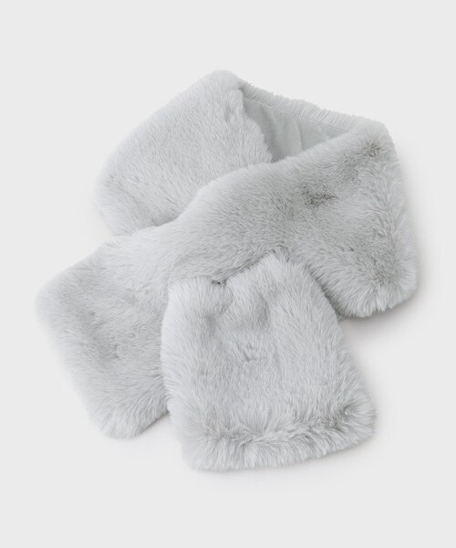 THE SHOP TK （ザ ショップ ティーケー ）の「◆サスティナブルファー差し込みティペット（ストール/ショール・レディース・グレー/ブラウン系その他/ライトベージュ/アイボリー・00）」の3枚目の写真