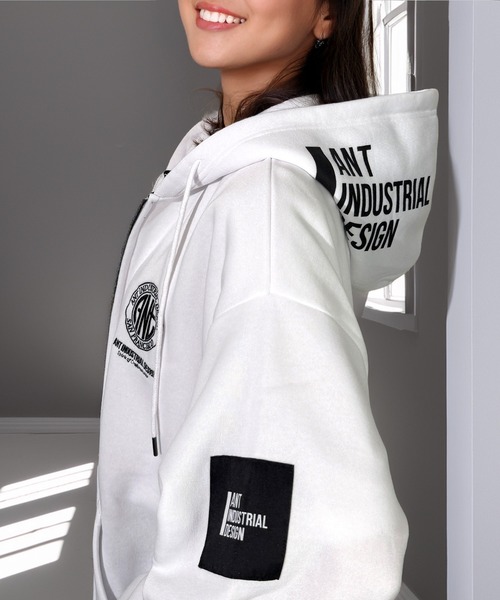 セール】ANT グラフィック フードロゴ ジップ パーカー（パーカー