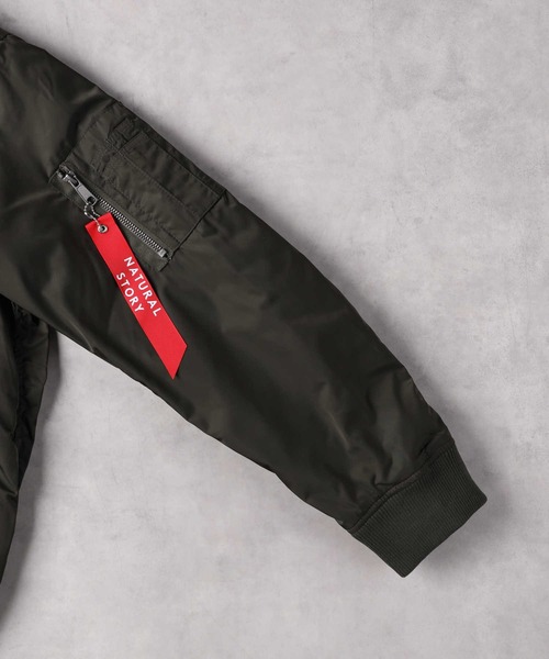 Right-on（ライトオン）の「リブフードブルゾン（ブルゾン・メンズ・オリーブ/ブラック/ネイビー・M/L/XL）」の7枚目の写真