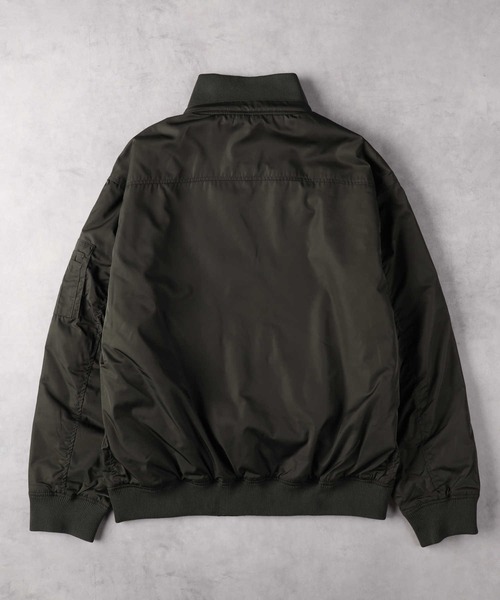 Right-on（ライトオン）の「リブフードブルゾン（ブルゾン・メンズ・オリーブ/ブラック/ネイビー・M/L/XL）」の11枚目の写真