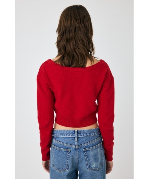 MOUSSY（マウジー）の「2WAY SHORT ニットカーディガン（カーディガン/ボレロ・レディース・ブラック/キナリ/レッド・FREE）」の19枚目の写真