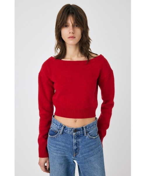 MOUSSY（マウジー）の「2WAY SHORT ニットカーディガン（カーディガン/ボレロ・レディース・ブラック/キナリ/レッド・FREE）」の20枚目の写真