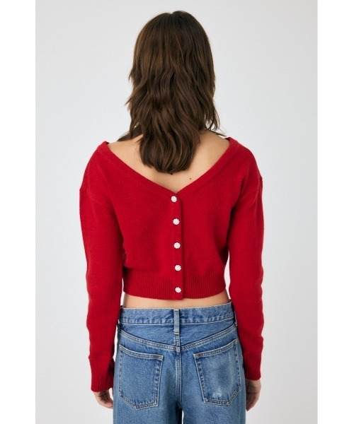 MOUSSY（マウジー）の「2WAY SHORT ニットカーディガン（カーディガン/ボレロ・レディース・ブラック/キナリ/レッド・FREE）」の21枚目の写真