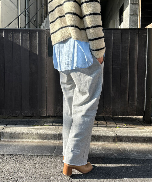 SHENERY（シーナリー）の「刺繍スウェットパンツ（その他パンツ・レディース・グレー/アイボリー・38/36）」の7枚目の写真