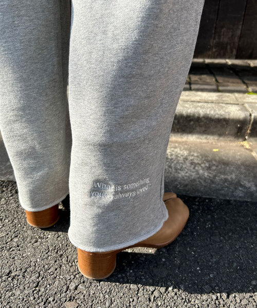 SHENERY（シーナリー）の「刺繍スウェットパンツ（その他パンツ・レディース・グレー/アイボリー・38/36）」の9枚目の写真