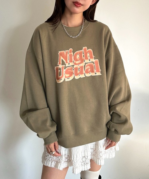 apres jour mignon(アプレジュールミニョン)の「裏起毛ロゴスウェット【ZOZOTOWN限定アイテム】(スウェット・レディース・ブラック/カーキ/ナチュラル・フリー/X-LARGE)」の18枚目の写真