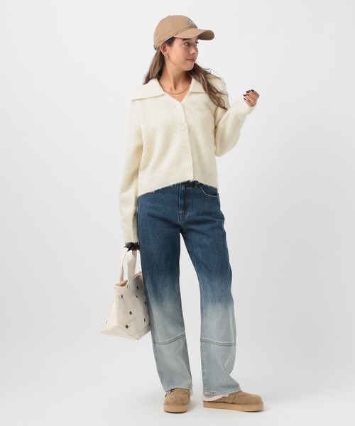 BAYFLOW（ベイフロー）の「[トレンドデザイン]ウールミックスセーラーカーディガン（ニット/セーター・レディース・イエロー/オフホワイト/ライトブルー・FREE）」の21枚目の写真