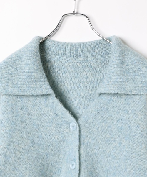 BAYFLOW（ベイフロー）の「[トレンドデザイン]ウールミックスセーラーカーディガン（ニット/セーター・レディース・イエロー/オフホワイト/ライトブルー・FREE）」の13枚目の写真