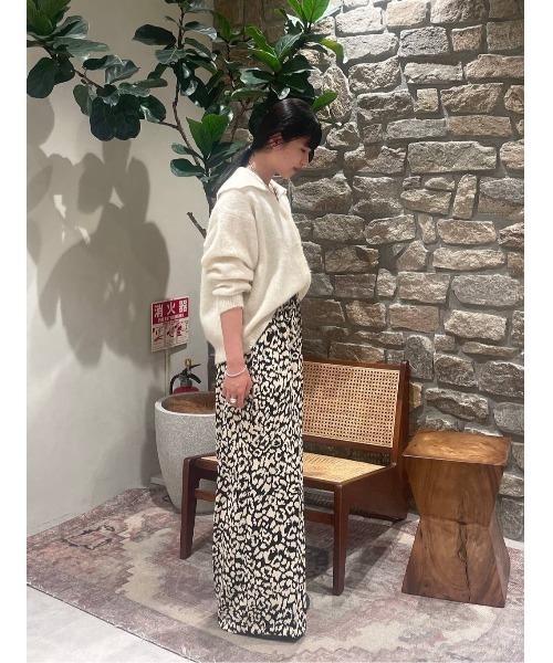 BAYFLOW（ベイフロー）の「[トレンドデザイン]ウールミックスセーラーカーディガン（ニット/セーター・レディース・イエロー/オフホワイト/ライトブルー・FREE）」の11枚目の写真