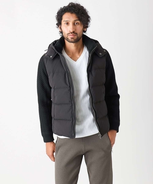 MICHEL KLEIN HOMME (ミッシェルクランオム)の「コンビネーションダウンブルゾン(ブルゾン・メンズ・ブラック/オフホワイト・MEDIUM/LARGE/X-LARGE)」の8枚目の写真