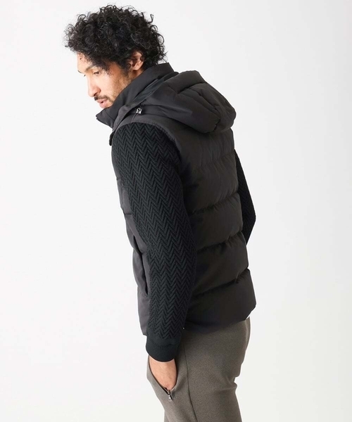 MICHEL KLEIN HOMME (ミッシェルクランオム)の「コンビネーションダウンブルゾン(ブルゾン・メンズ・ブラック/オフホワイト・MEDIUM/LARGE/X-LARGE)」の9枚目の写真