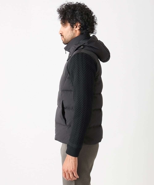 MICHEL KLEIN HOMME (ミッシェルクランオム)の「コンビネーションダウンブルゾン(ブルゾン・メンズ・ブラック/オフホワイト・MEDIUM/LARGE/X-LARGE)」の10枚目の写真