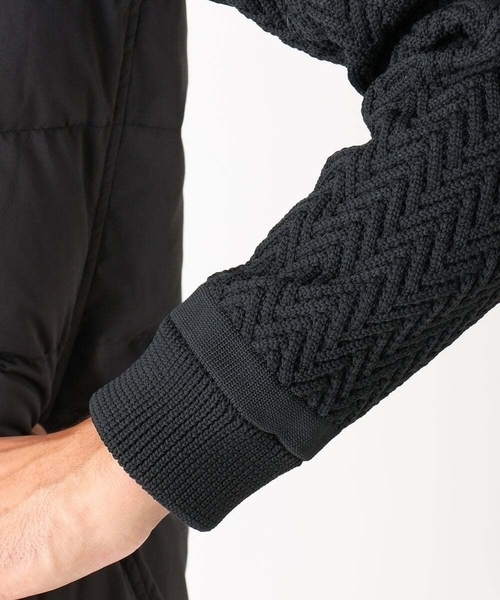 MICHEL KLEIN HOMME (ミッシェルクランオム)の「コンビネーションダウンブルゾン(ブルゾン・メンズ・ブラック/オフホワイト・MEDIUM/LARGE/X-LARGE)」の14枚目の写真