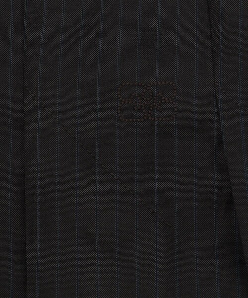 GANNI（ガニー）の「GANNI/ガニー MELANGE STRIPE SUITING  SKIRT / F9483 / ストラップスーツミディスカート（スカート・レディース・ブラック・38）」の5枚目の写真