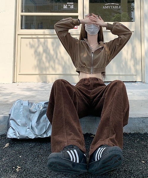 Ritzy（リッツィー）の「ビッグポケット コーデュロイ ワイドパンツ（その他パンツ・レディース・ブラウン/アイボリー/ブラック・S/M/L）」の20枚目の写真