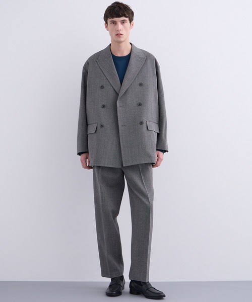 UNITED TOKYO（ユナイテッドトウキョウ）の「【セットアップ着用可能】パタゴニアツィード イージーストレートパンツ（スラックス・メンズ・ダークグレー/ブラウン・1/2）」の18枚目の写真