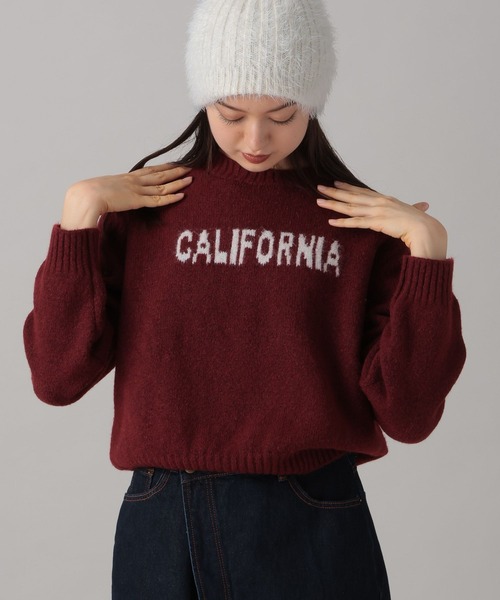 FOREVER 21（フォーエバー トゥエンティーワン）の「【2024FW】CALIFORNIAロゴニット（ニット/セーター・レディース・ネイビー/レッド/グレー・FREE）」の7枚目の写真