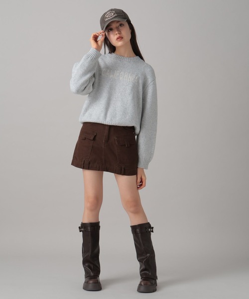 FOREVER 21（フォーエバー トゥエンティーワン）の「【2024FW】CALIFORNIAロゴニット（ニット/セーター・レディース・ネイビー/レッド/グレー・FREE）」の14枚目の写真