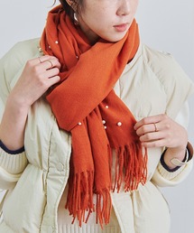 Fizz（フィズ）の「【Fizz/フィズ】　パールデザインストール（ストール/ショール）」