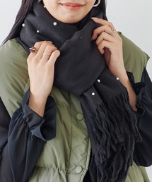 Fizz（フィズ）の「【Fizz/フィズ】　パールデザインストール（ストール/ショール）」