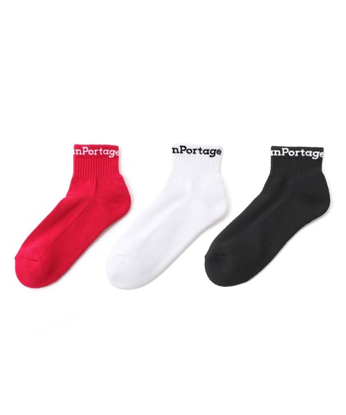 Manhattan Portage(マンハッタンポーテージ)の「Ankle Socks 3P Set(ソックス/靴下・メンズ・ブラック/ピンク系その他/ホワイト/ブルー系その他・MEDIUM/SMALL)」の4枚目の写真