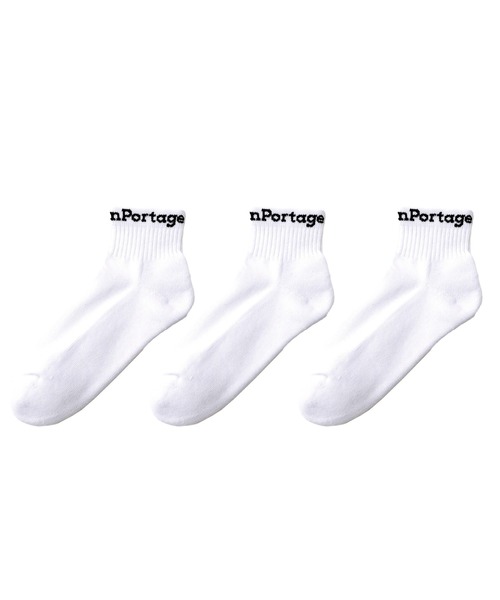 Manhattan Portage(マンハッタンポーテージ)の「Ankle Socks 3P Set(ソックス/靴下・メンズ・ブラック/ピンク系その他/ホワイト/ブルー系その他・MEDIUM/SMALL)」の2枚目の写真