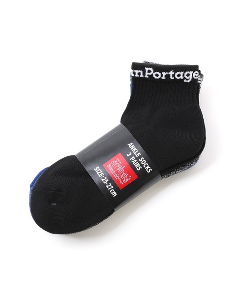 Manhattan Portage(マンハッタンポーテージ)の「Ankle Socks 3P Set(ソックス/靴下・メンズ・ブラック/ピンク系その他/ホワイト/ブルー系その他・MEDIUM/SMALL)」の17枚目の写真