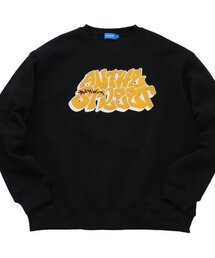 GLAZOS | 【大人向けサイズあり】【毛玉になりにくいしっかり暖か素材】裏起毛・アップリケ刺繍ビッグトレーナー(スウェット)